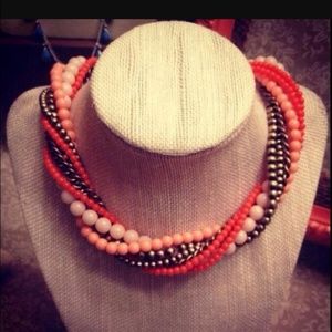 Premier Designs Coral Papaya Necklace